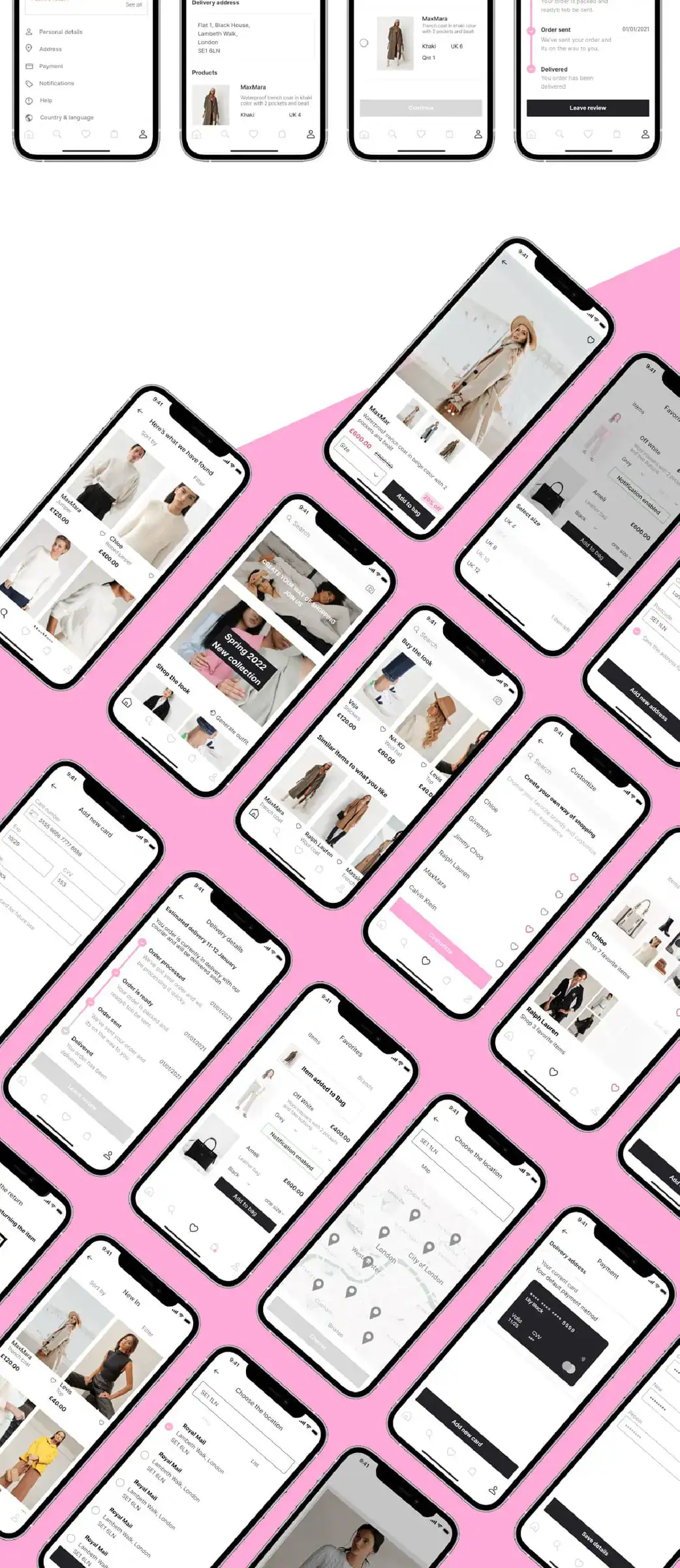 Shopping App 完整界面系统