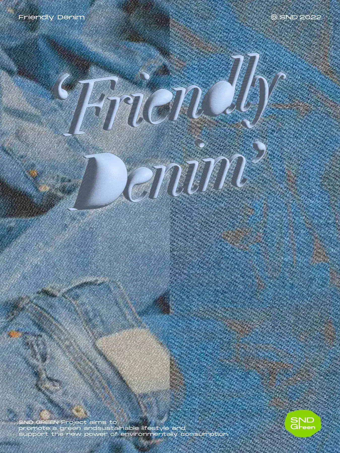 Friendly Denim 蓝色系列海报